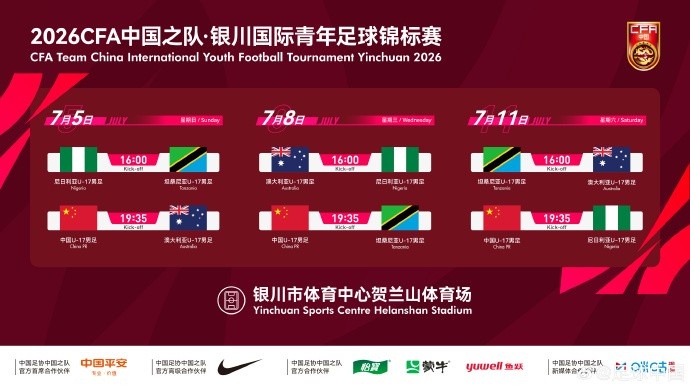 国少7月银川热身三强,全力备战U17世界杯