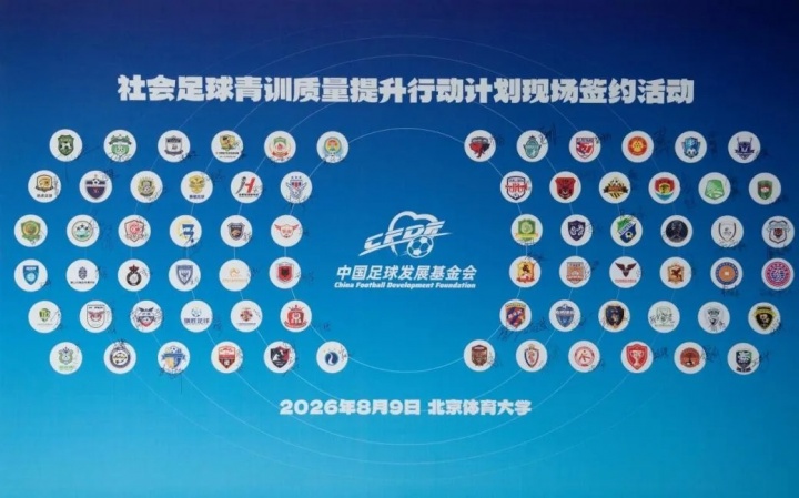 足球基金会青训质量提升行动计划在京签约